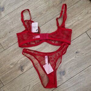 ❤️ Agent Provocateur Henrietta Red Lace Set ❤️
